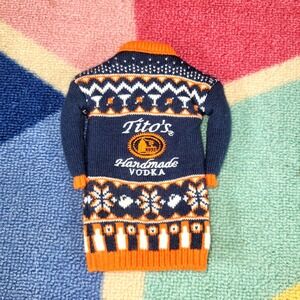 Titos Handmade‎ Vodka Ugly Sweater Bottle Cozy Drink Cooler